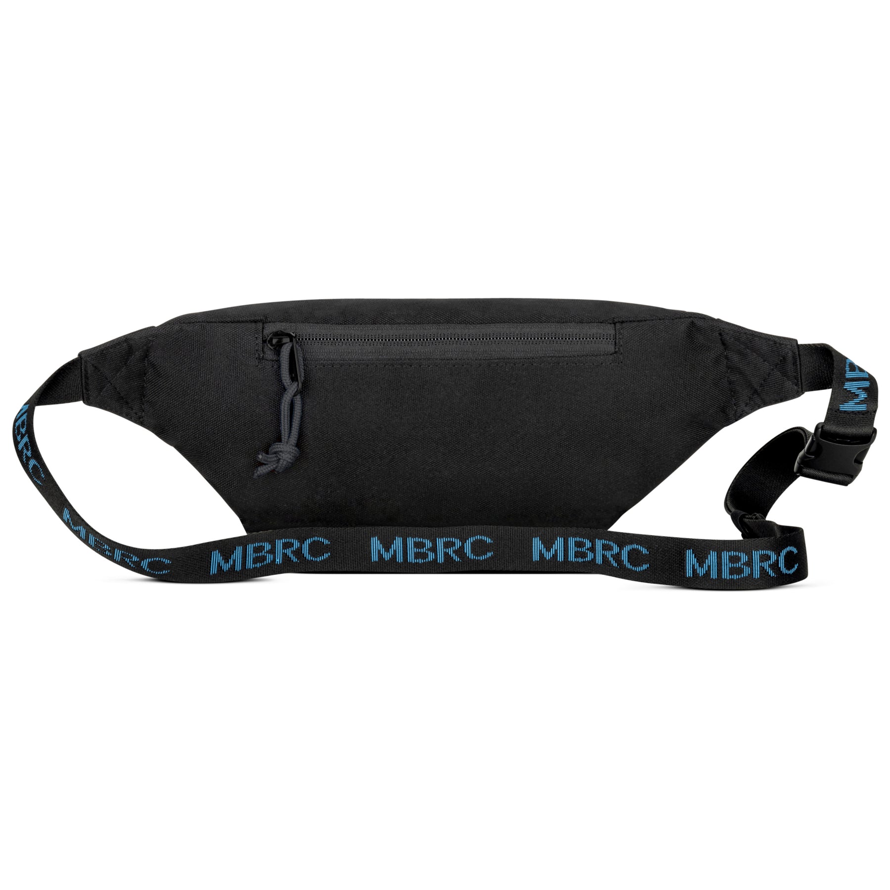 Schwarze Bauchtasche 'Erik' MBRC Edition mit Reißverschluss und verstellbarem Gurt mit blauer 'MBRC' Schrift