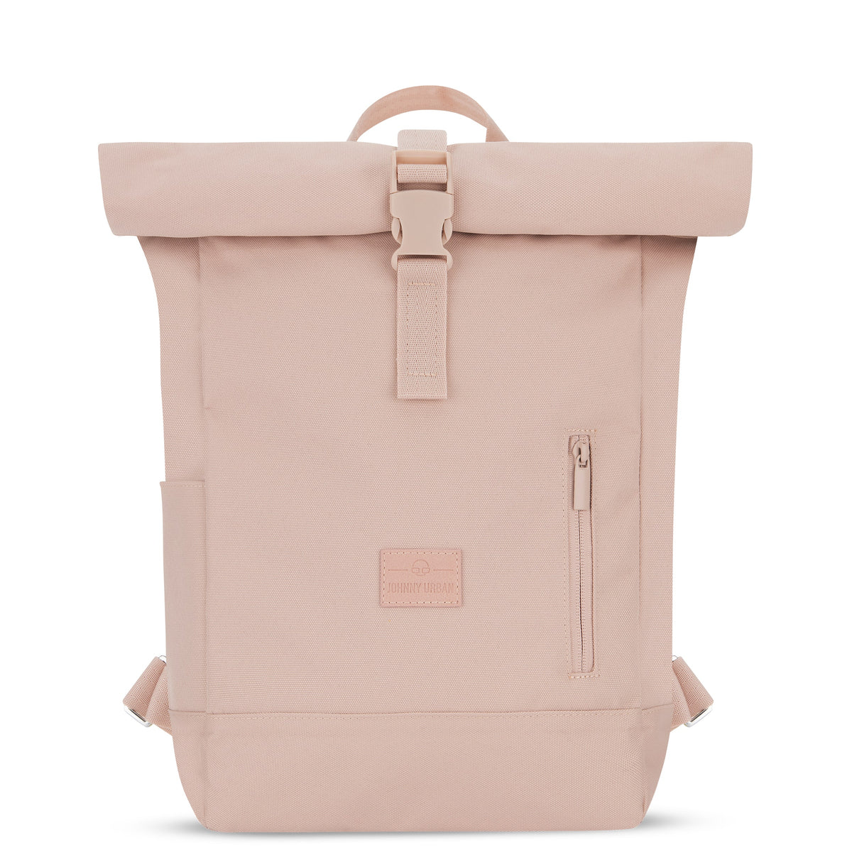 Johnny Urban Rolltop Rucksack Robin Small in rosa mit Frontreißverschlussfach