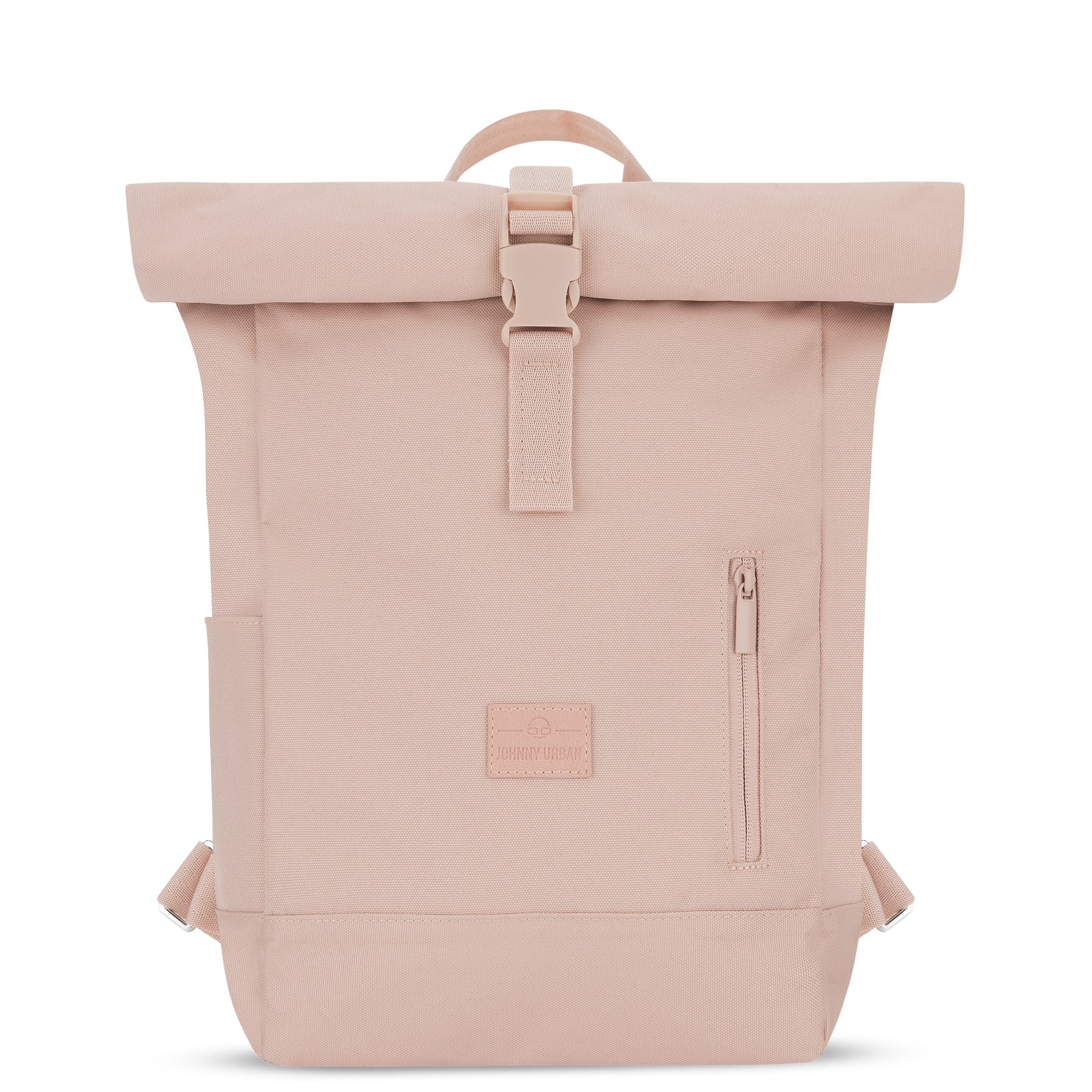 Johnny Urban Rolltop Rucksack Robin Small in rosa mit Frontreißverschlussfach