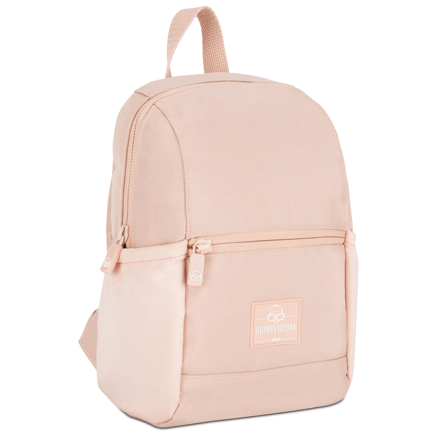 Rosa Kinderrucksack 'Leo' von Johnny Urban mit Fronttasche und Trageschlaufe