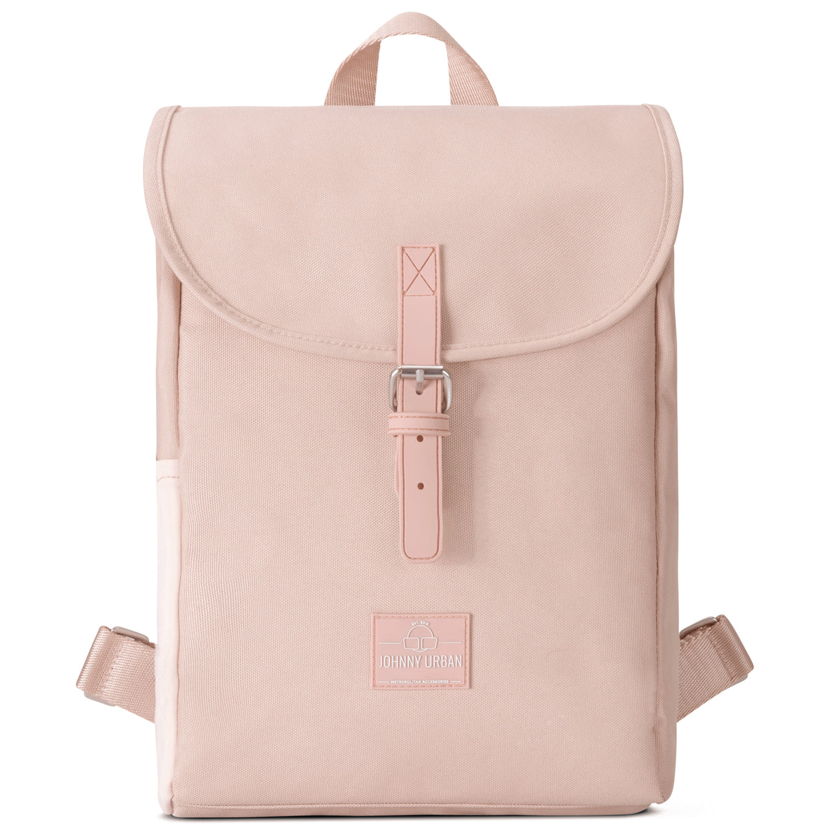 Kleiner Damenrucksack 'Romy' von Johnny Urban in Rosa mit Klappe und Schnalle