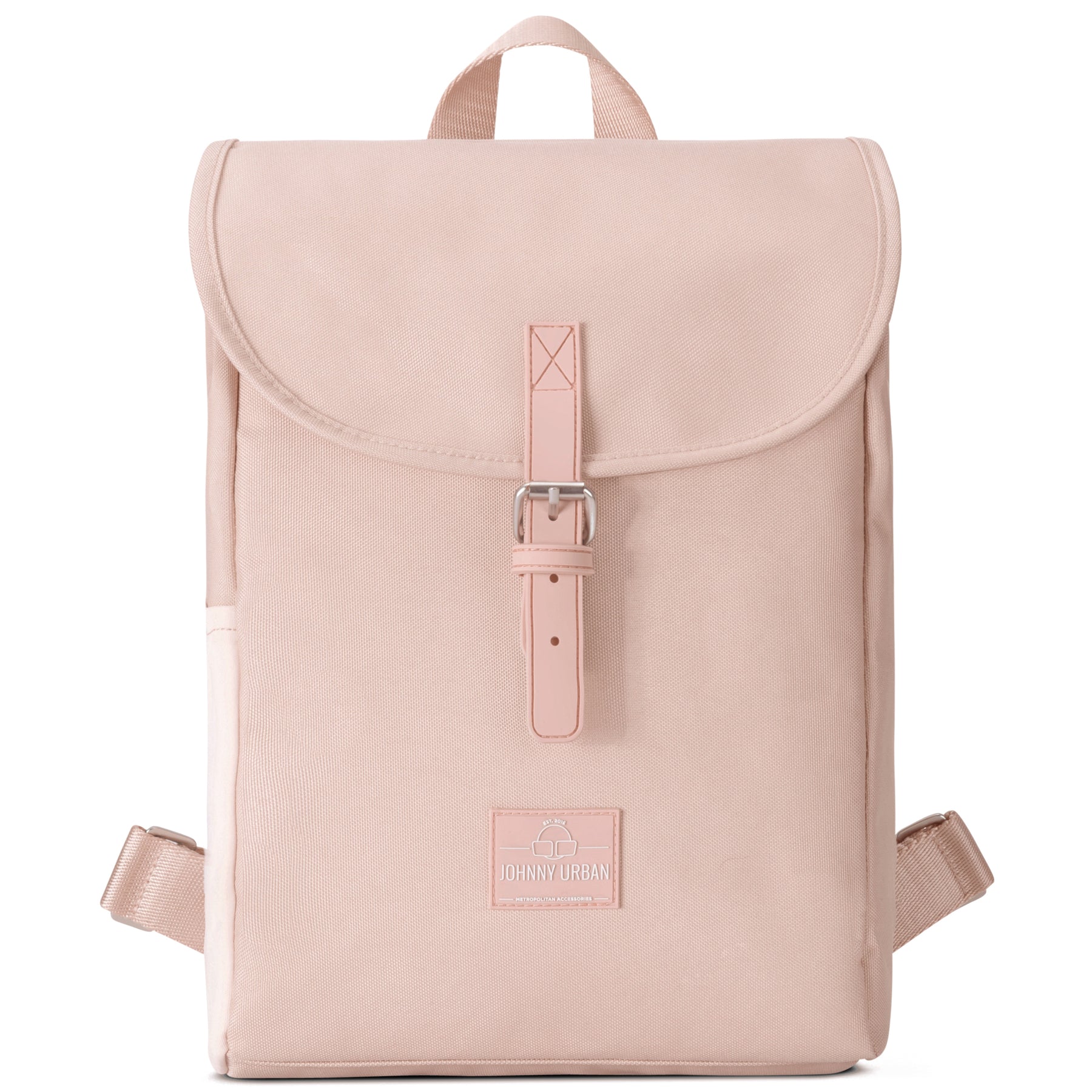Kleiner Damenrucksack 'Romy' von Johnny Urban in Rosa mit Klappe und Schnalle