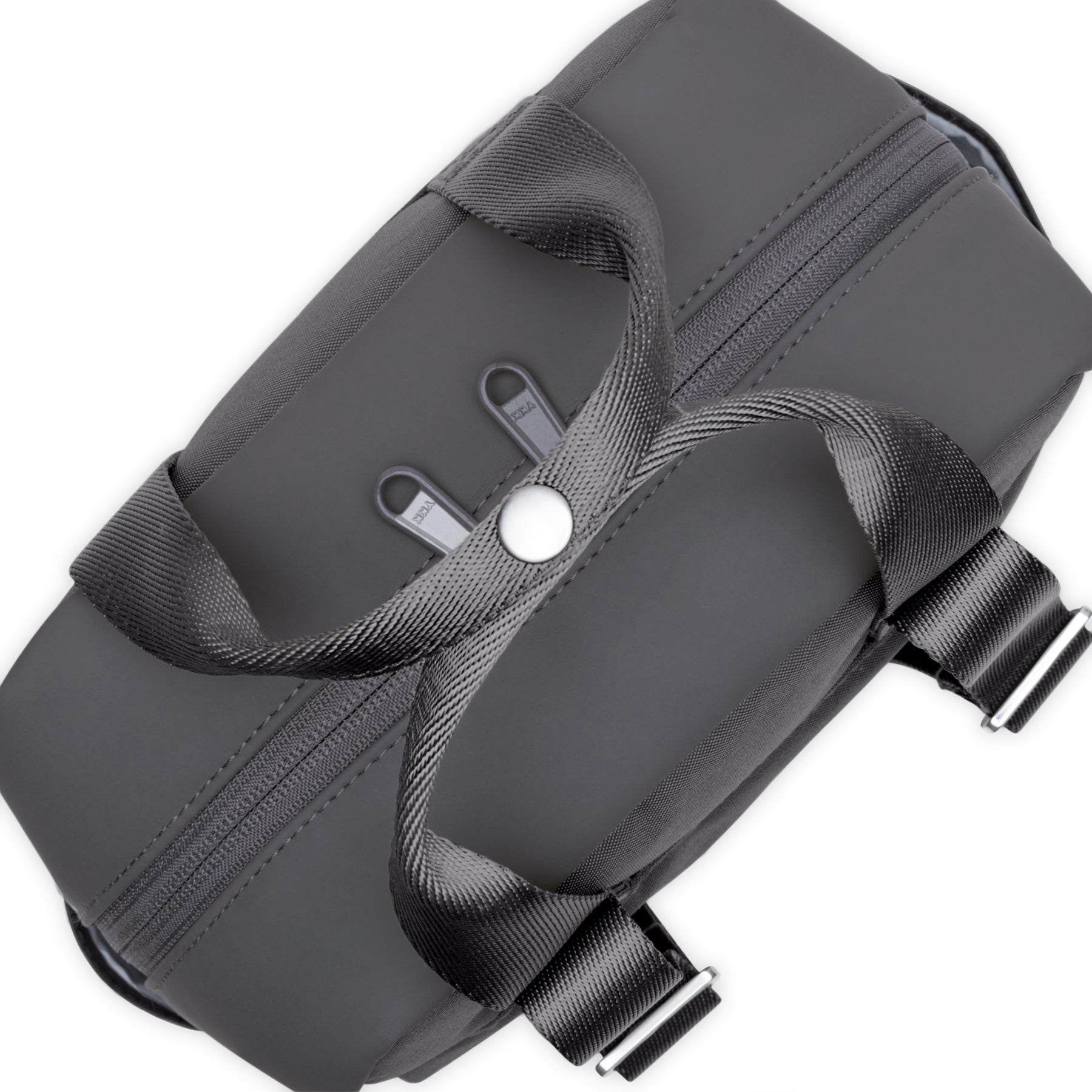 Kleiner dunkler Rucksack 'Jona Small' von Johnny Urban mit zwei Reißverschlüssen und Tragegriffen aus robustem Material