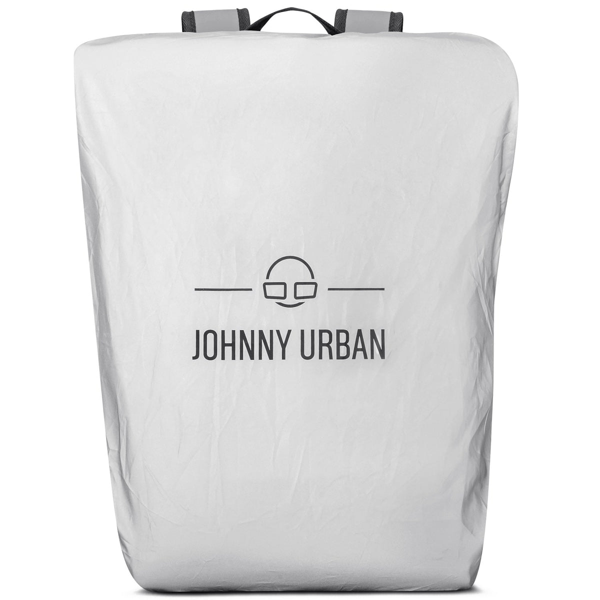 Rucksack mit Regenschutzhülle 'Bo L' in weiß mit Johnny Urban Logo