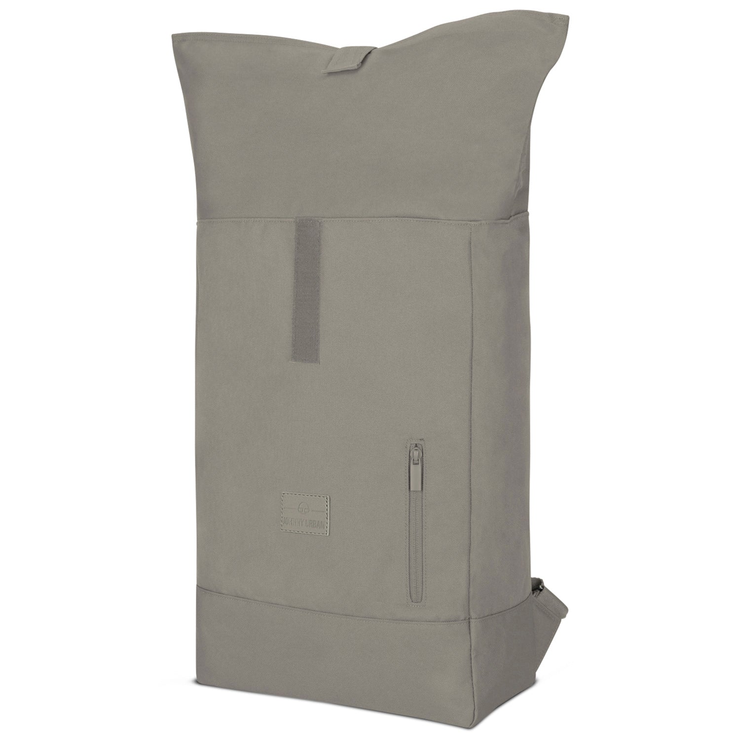 Rolltop Rucksack 'Robin Large' von Johnny Urban in graubraun mit kleinem Reißverschlussfach vorne