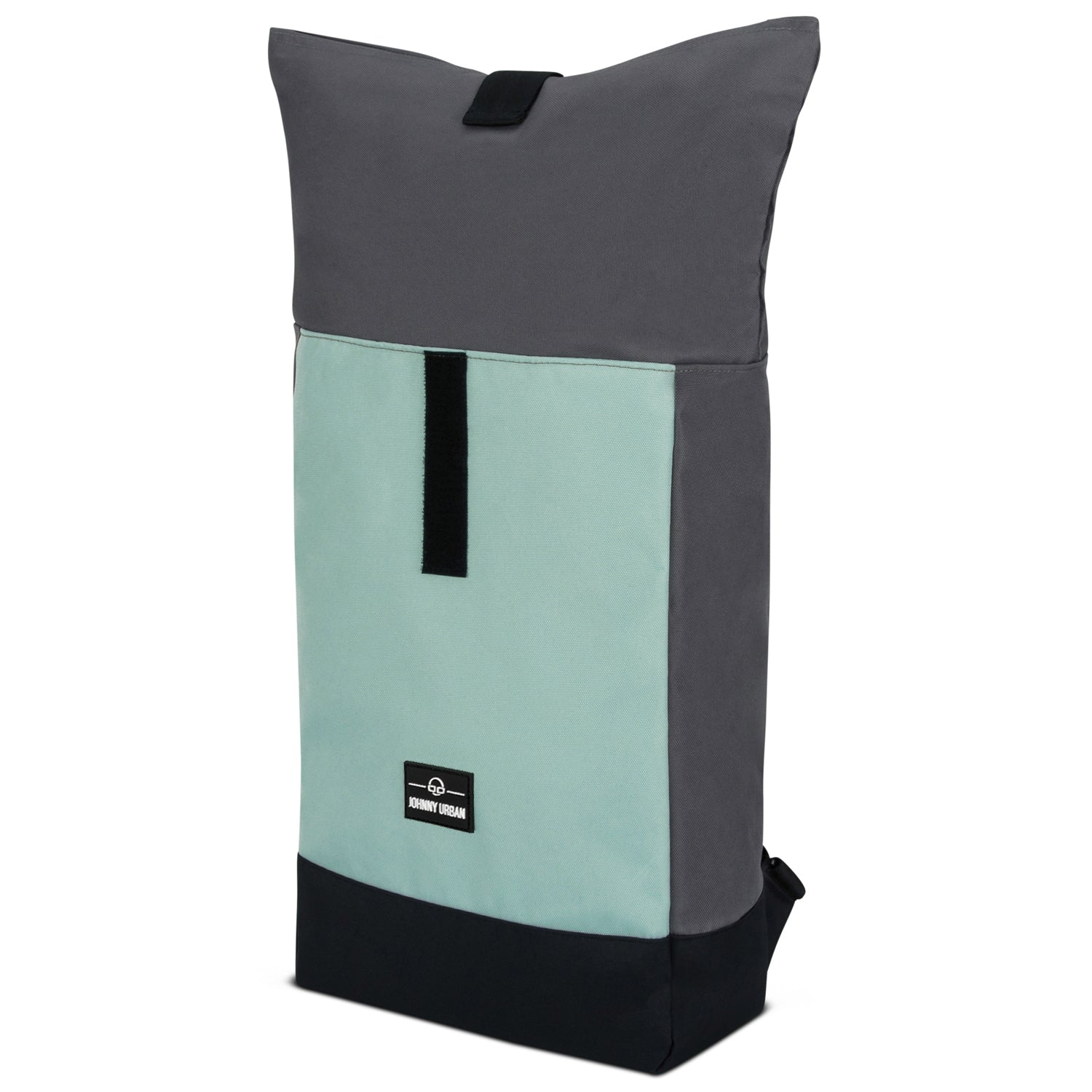 Rolltop Rucksack 'Ryan' von Johnny Urban in Grau, Mint und Schwarz mit Frontverschluss