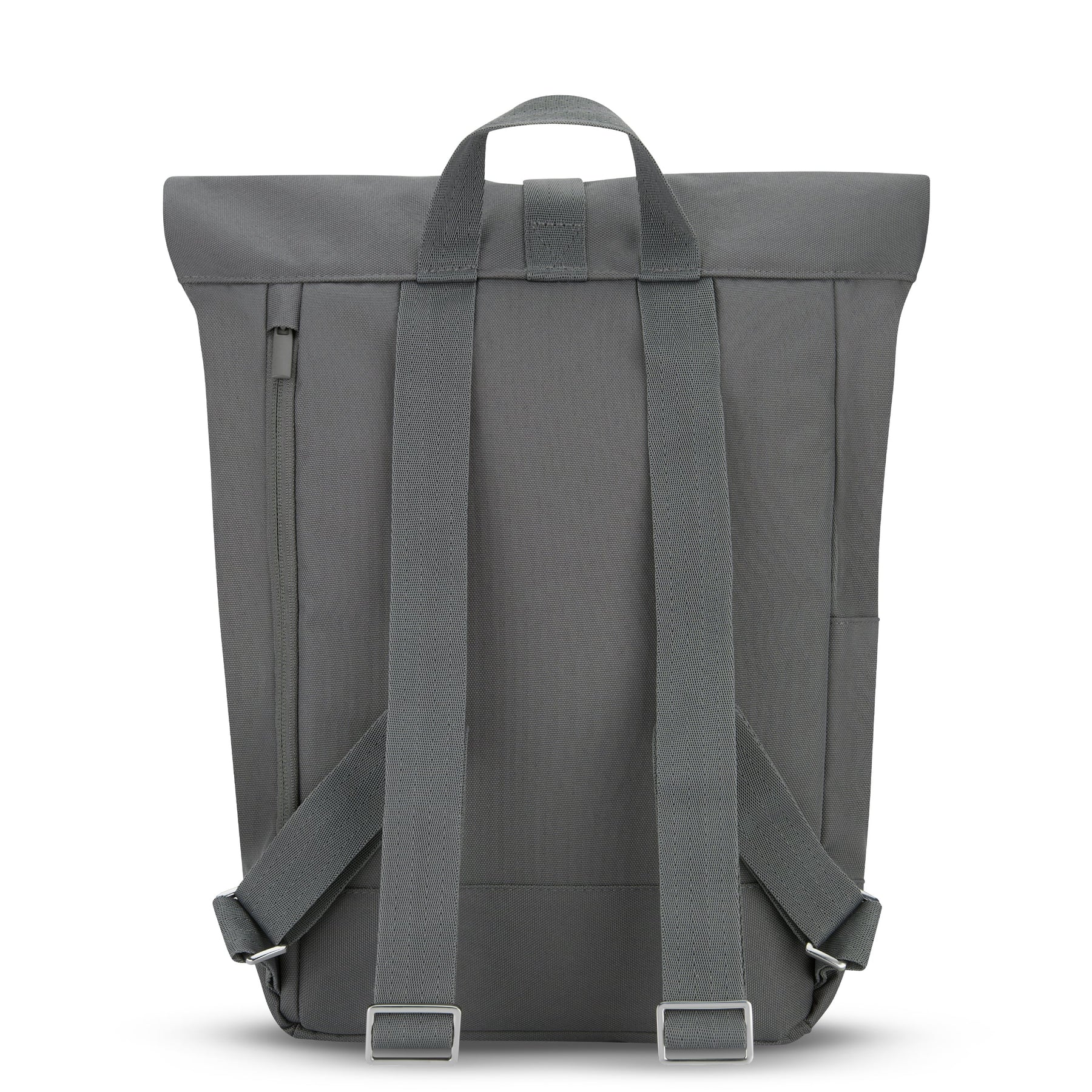 Rolltop Rucksack Robin Small in Dunkelgrau mit verstellbaren Schultergurten und Tragegriff