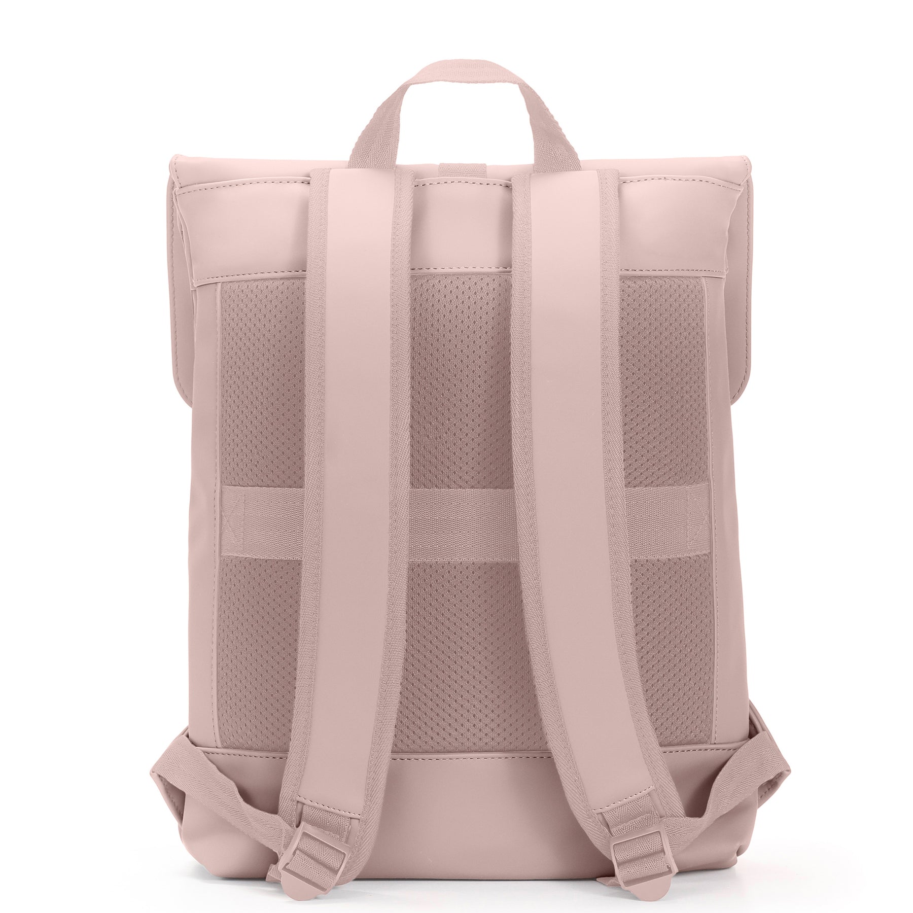 Rucksack Damenmodell 'Ruby' in rosa Rückansicht mit gepolsterten Rückenauflagen und verstellbaren Trägern