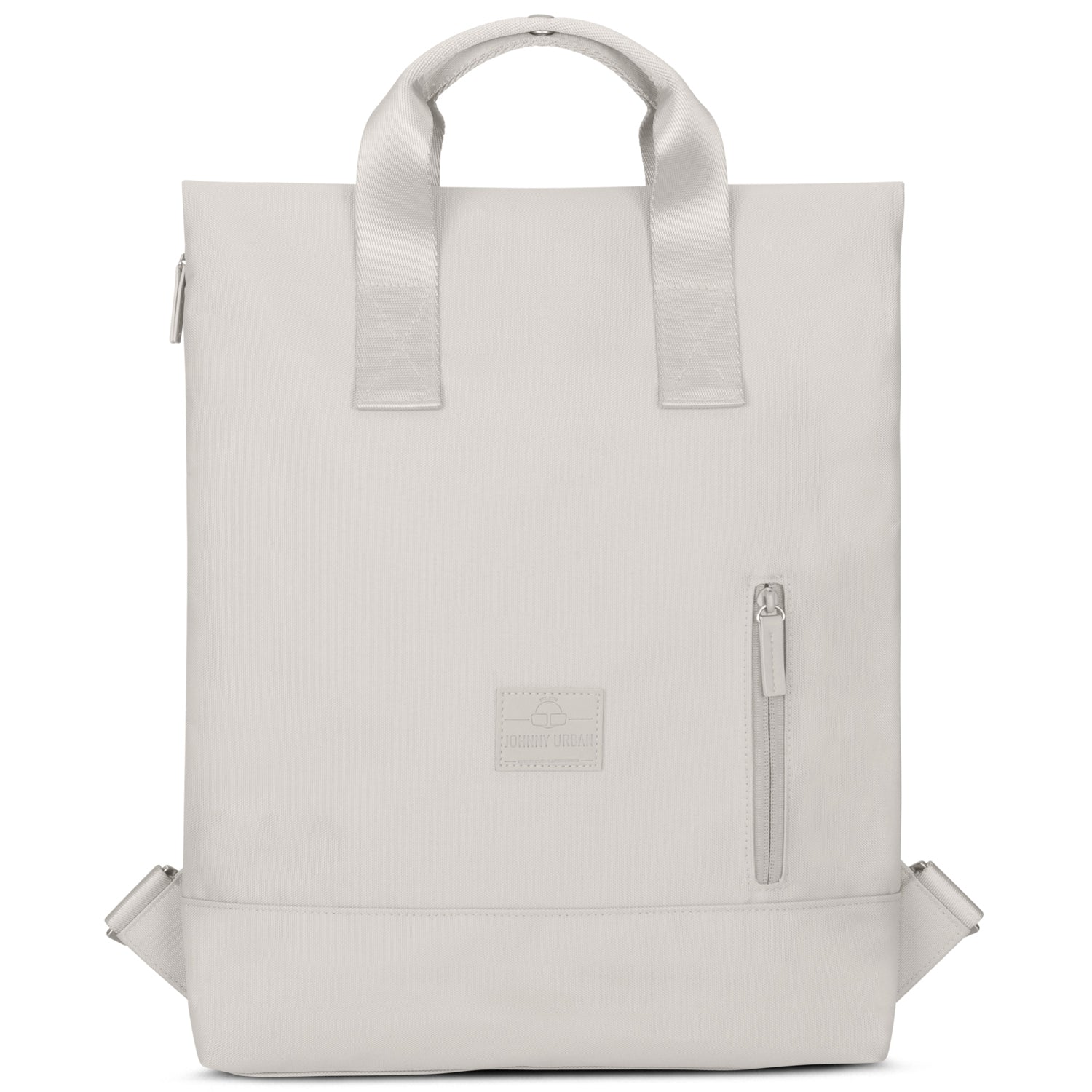Beige Rucksack Tasche 'Ivy' von Johnny Urban mit kurzem Griff und seitlicher Reißverschlusstasche