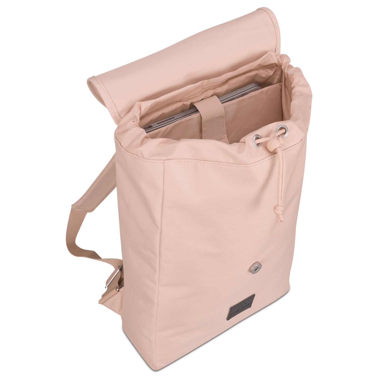Rucksack Liam in Rosa mit Laptopfach und Zugkordelverschluss