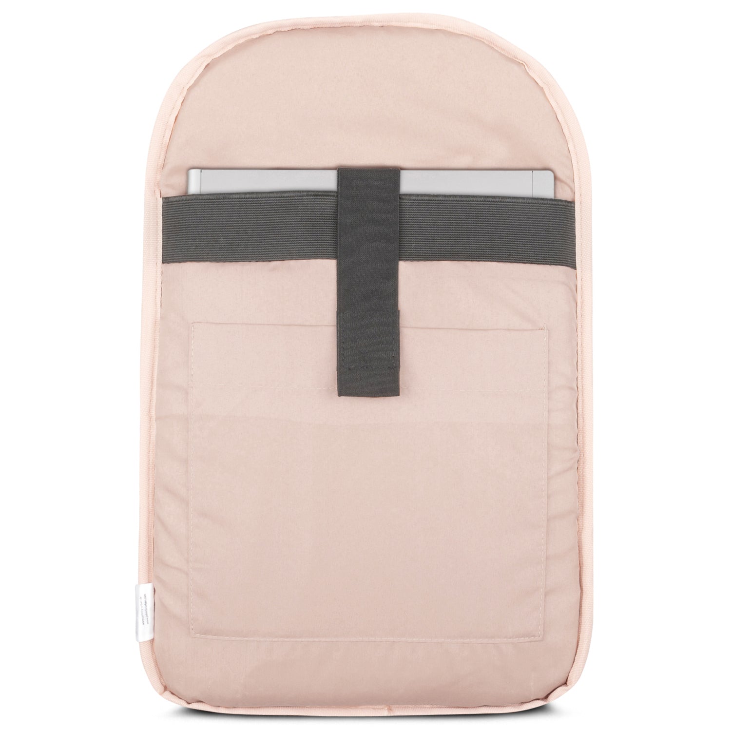Rucksack Milo in Rosé mit Laptopfach und schwarzem Gurt zur Sicherung des Laptops