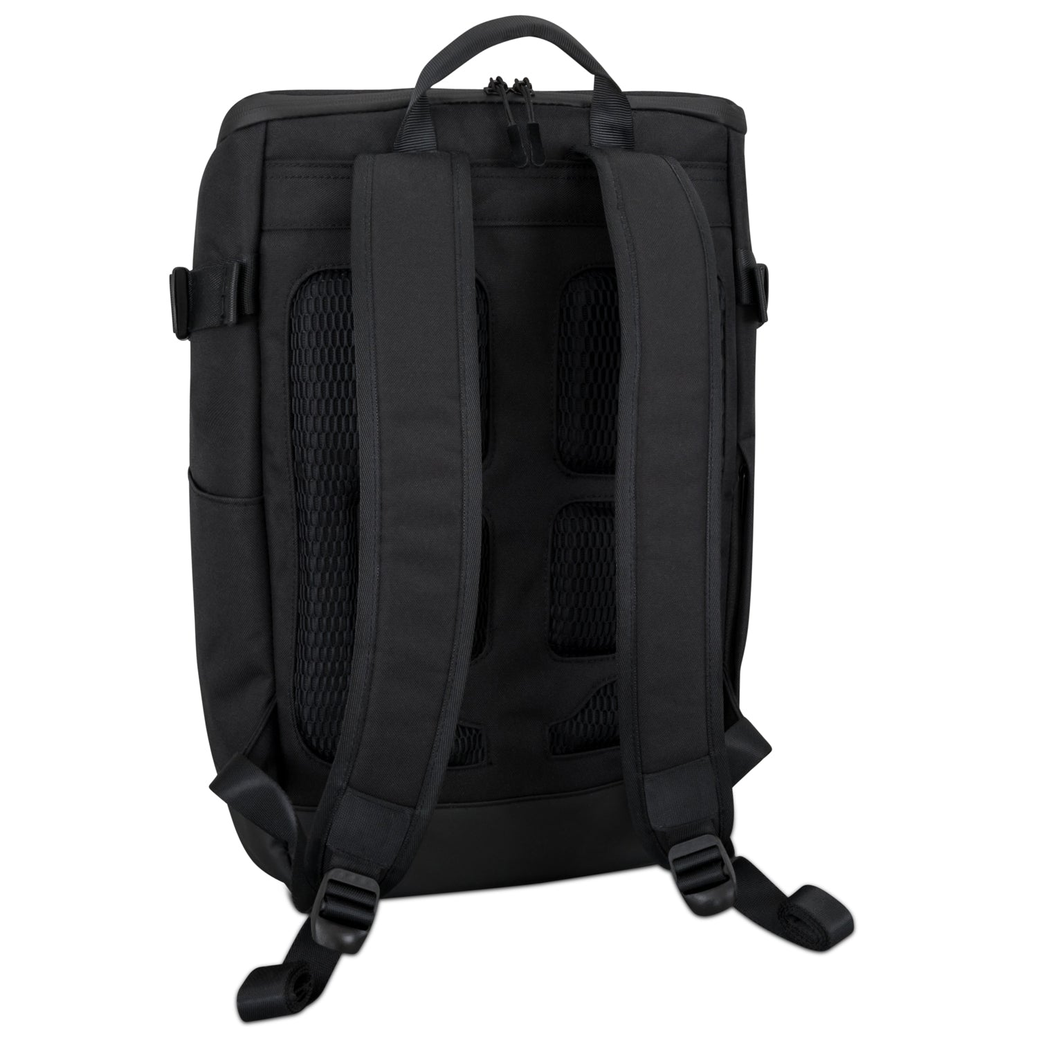 Rucksack 'Luca' in Schwarz mit gepolsterten Schultergurten und atmungsaktiver Rückenpolsterung