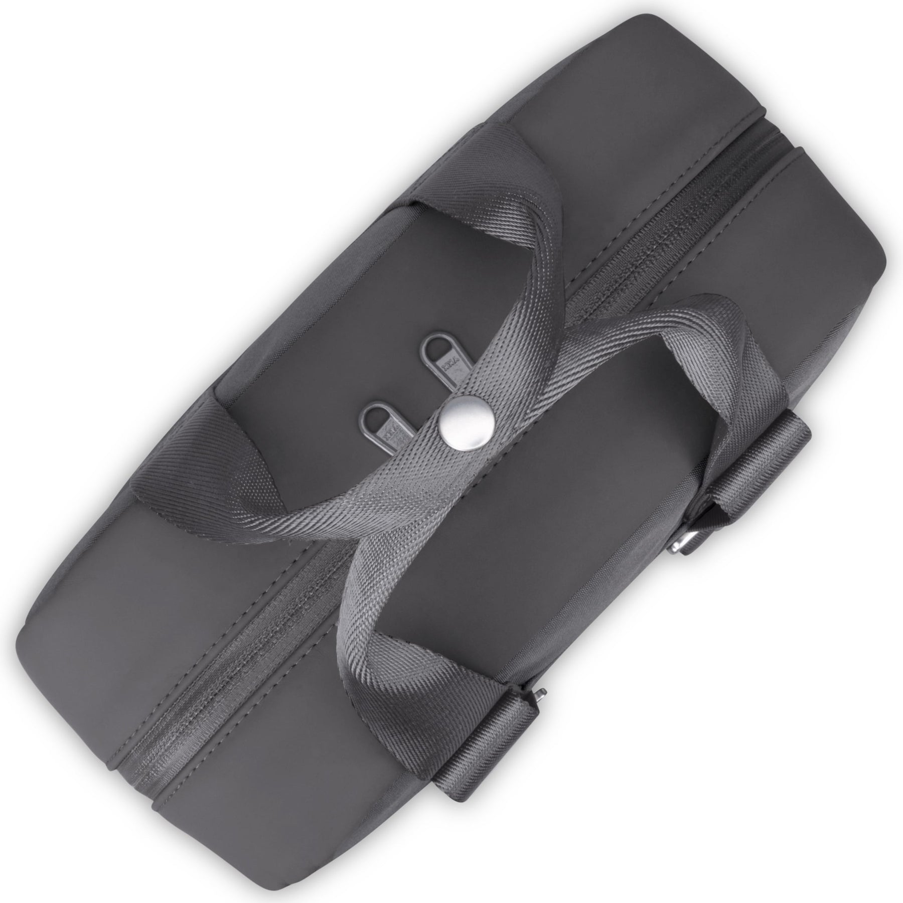 Dunkelgrauer Tagesrucksack 'Jona Medium' mit Taschenverschluss aus robustem Material