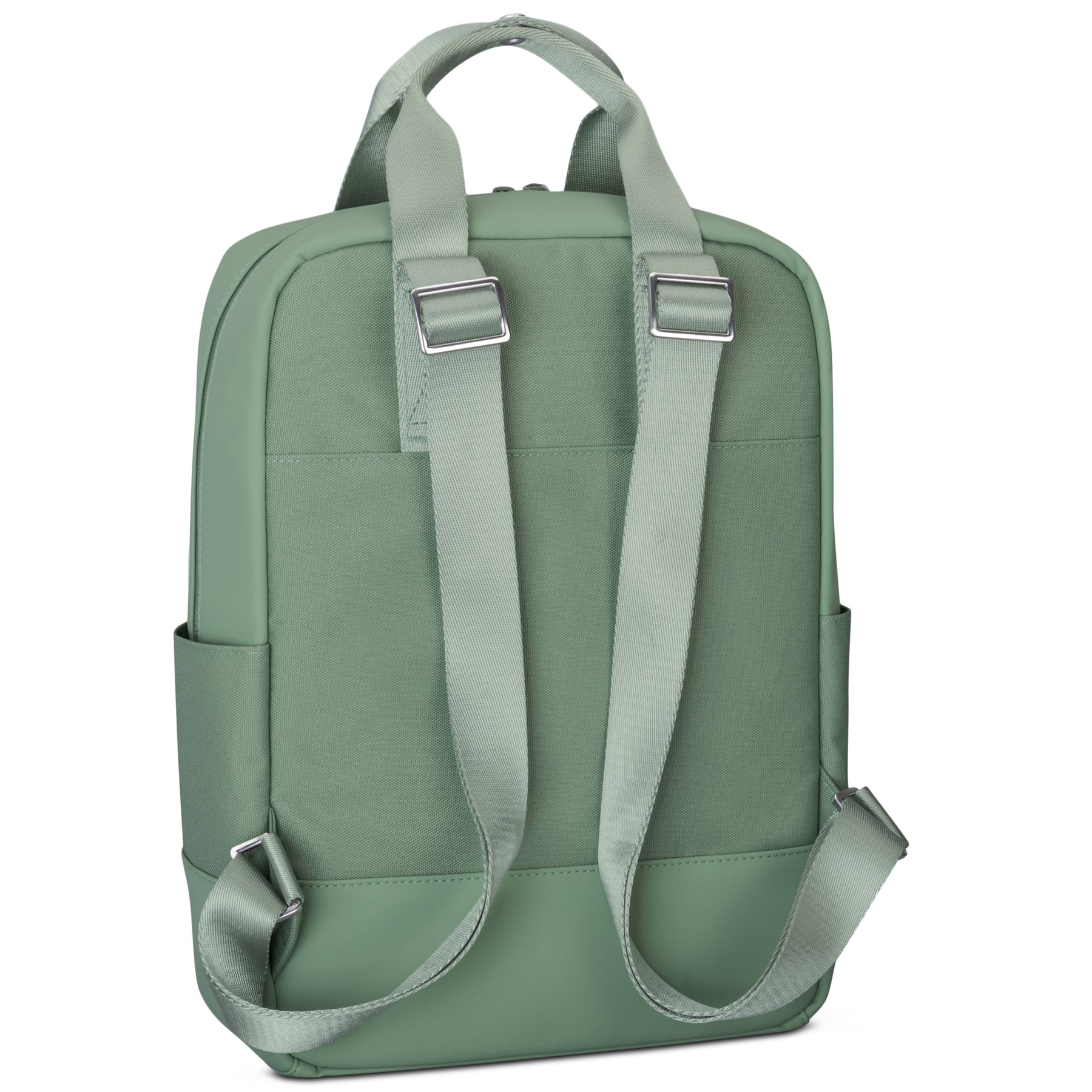 Grüner Rucksack Jona Medium mit verstellbaren Schultergurten aus Stoff