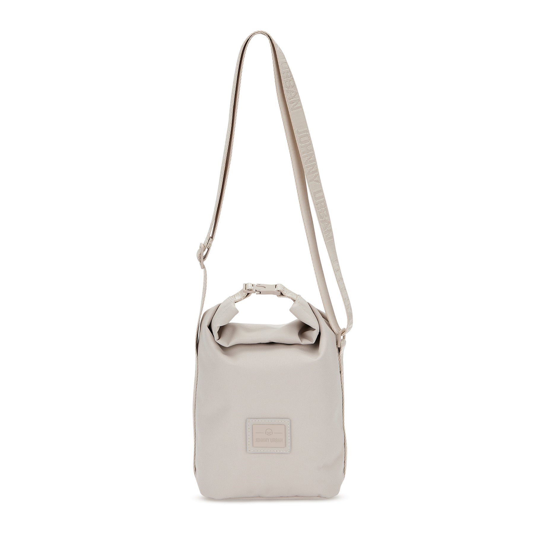 Beige Umhängetasche 'Rue' von Johnny Urban mit verstellbarem Schulterriemen und Rollverschluss