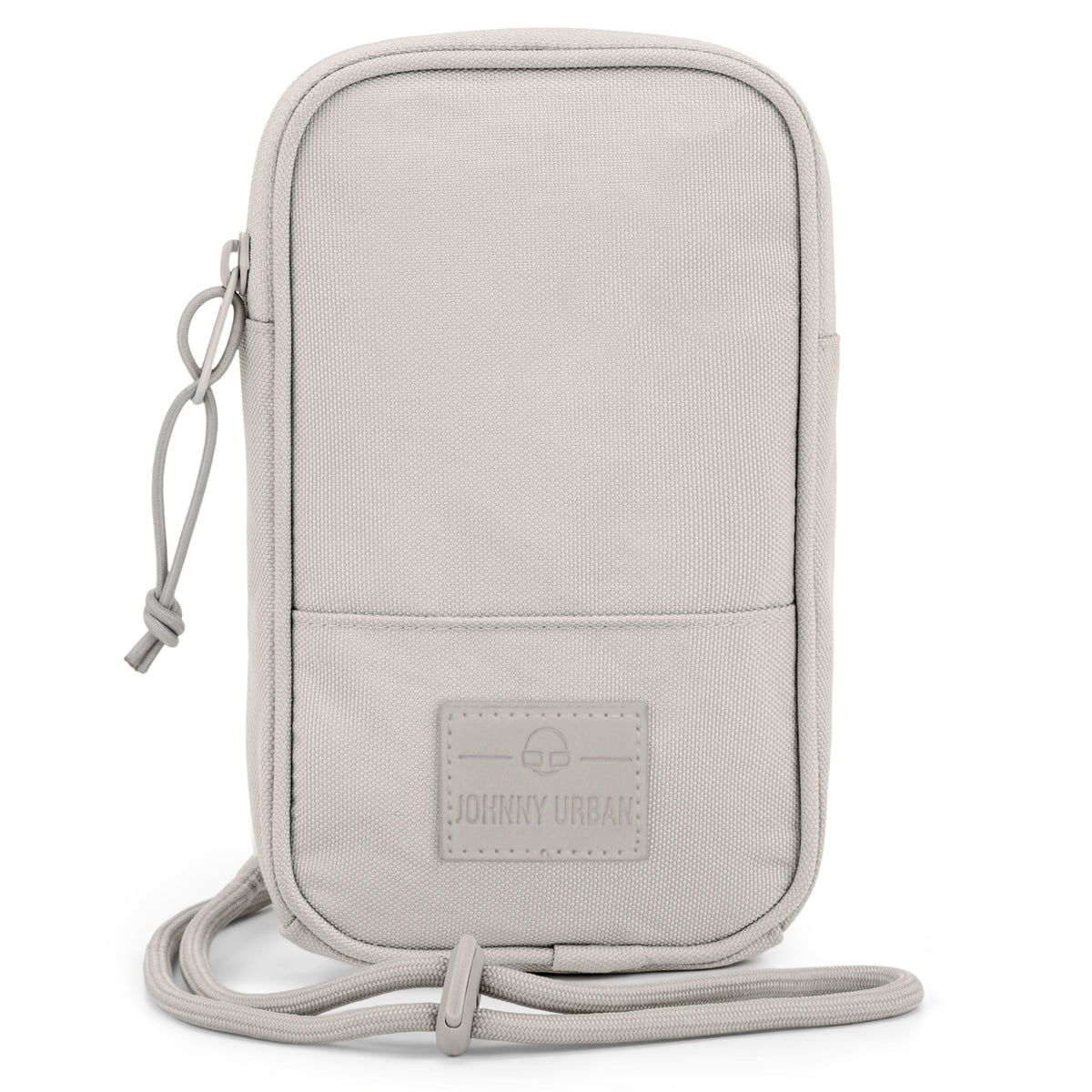 Johnny Urban Umhängetasche 'Josh' in Sandfarben, rechteckig, mit Reißverschluss und verstellbarem Kordelriemen