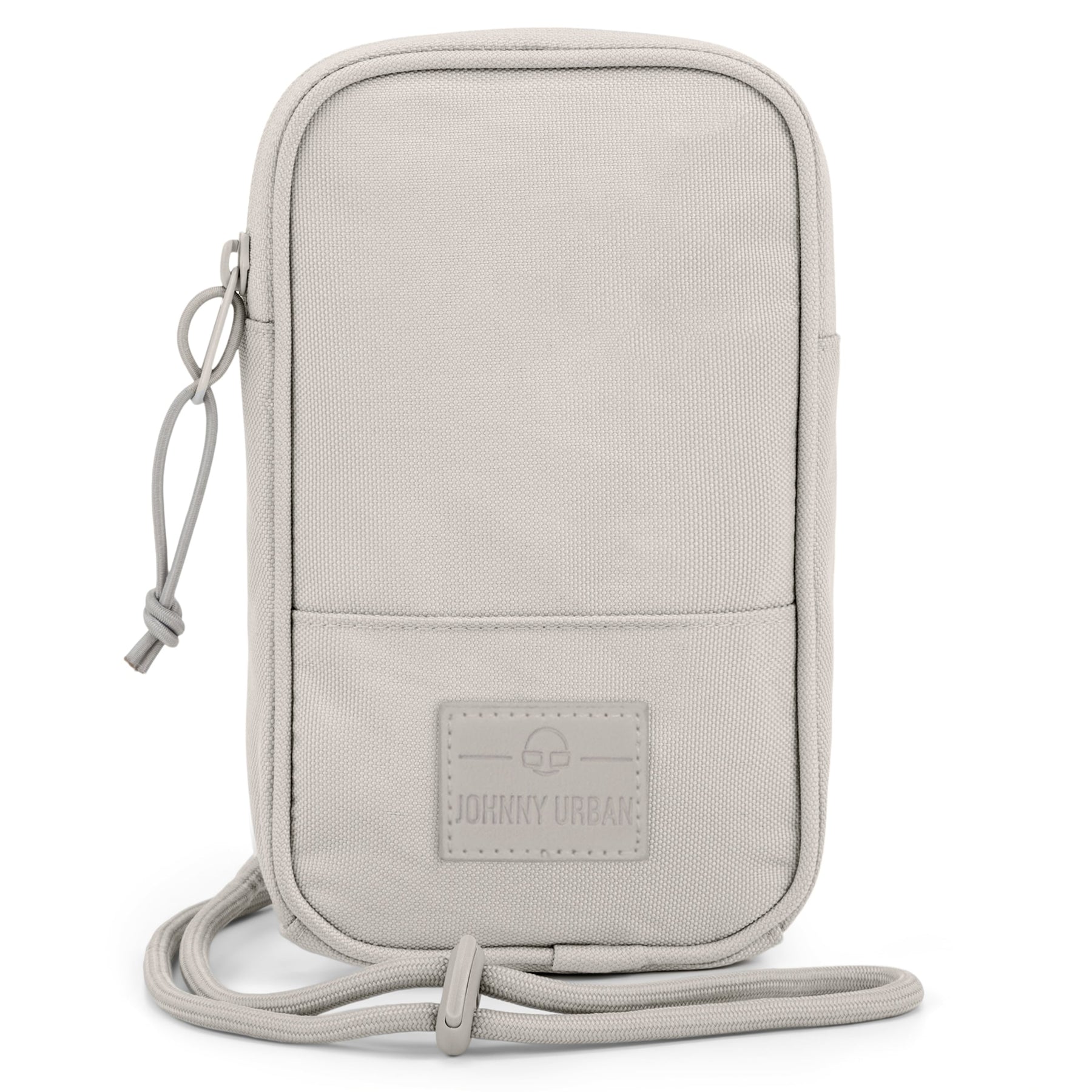 Johnny Urban Umhängetasche 'Josh' in Sandfarben, rechteckig, mit Reißverschluss und verstellbarem Kordelriemen