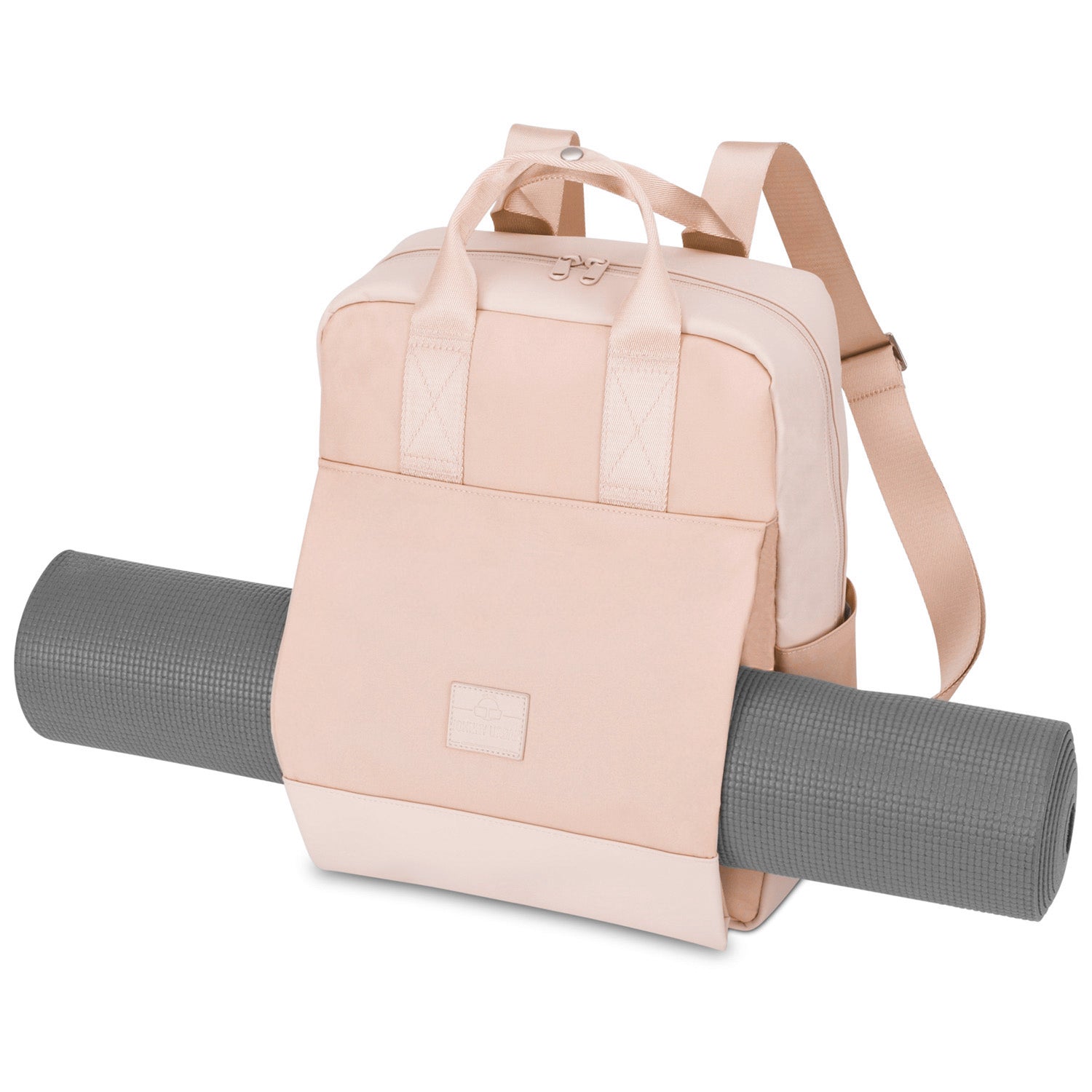 Rucksack 'Jona Large' in Rosa mit Fach für Yoga-Matte und Tragegriffen