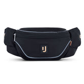 Schwarze 2in1 Bauchtasche 'Jimmy' von Johnny Urban mit reflektierenden Kanten und Reißverschlussfach