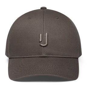 Olive-graue Cap 'Jason' mit gesticktem ‚J‘-Logo vorne