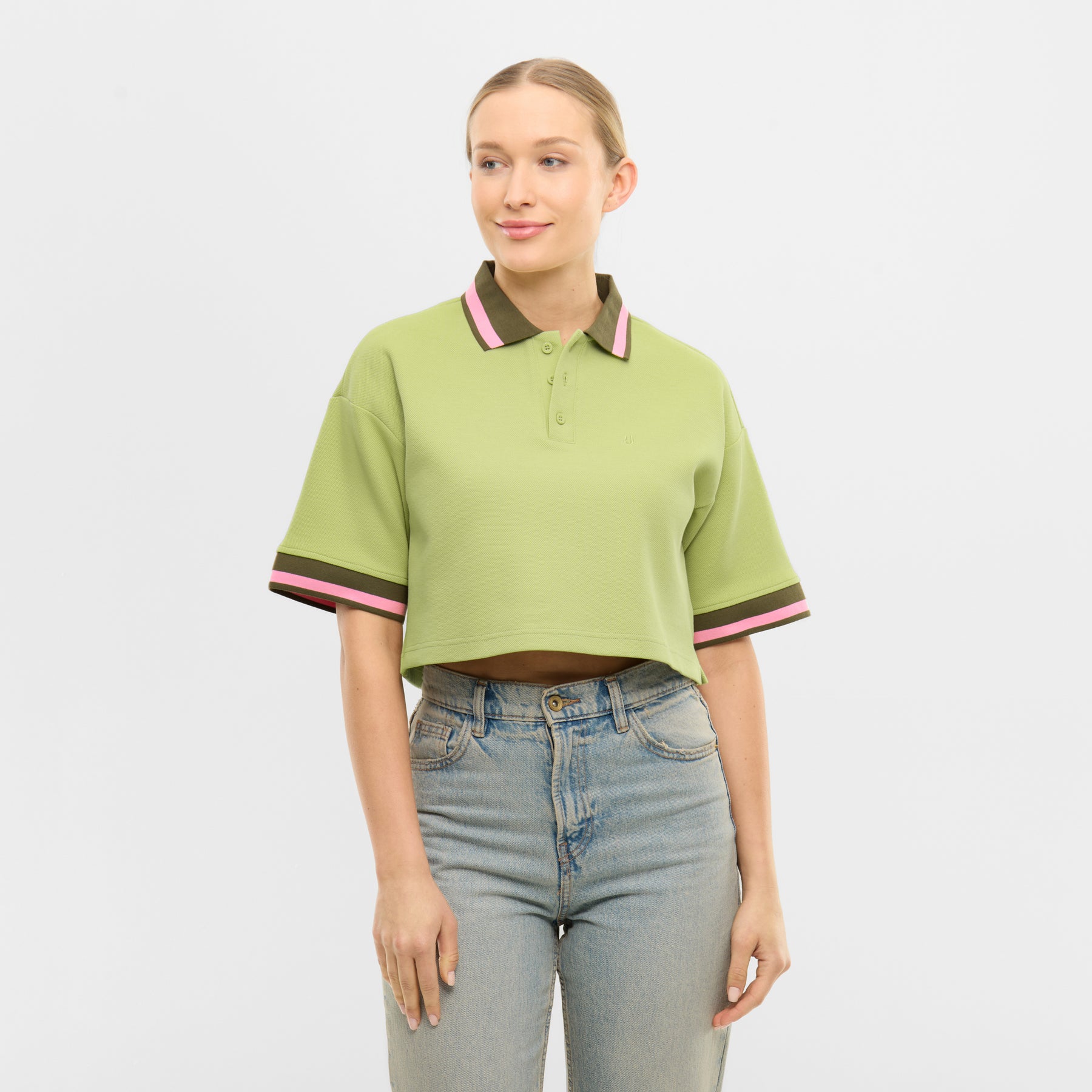 Cropped Poloshirt "Abbie"
