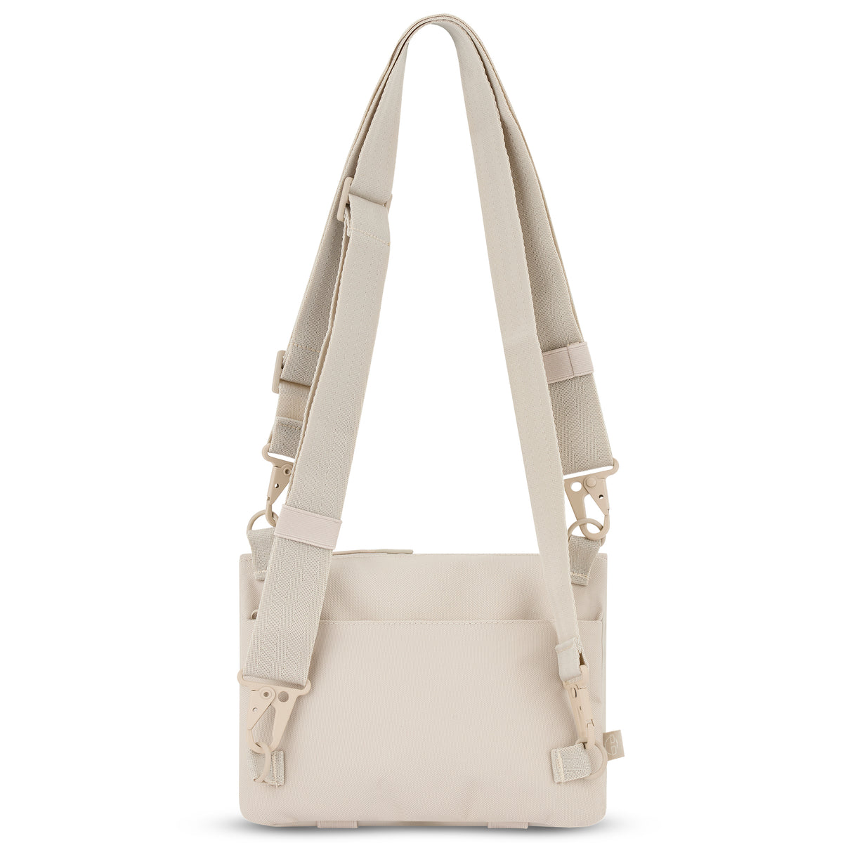 Beige Umhängetasche Avery mit verstellbarem, gepolstertem Schulterriemen