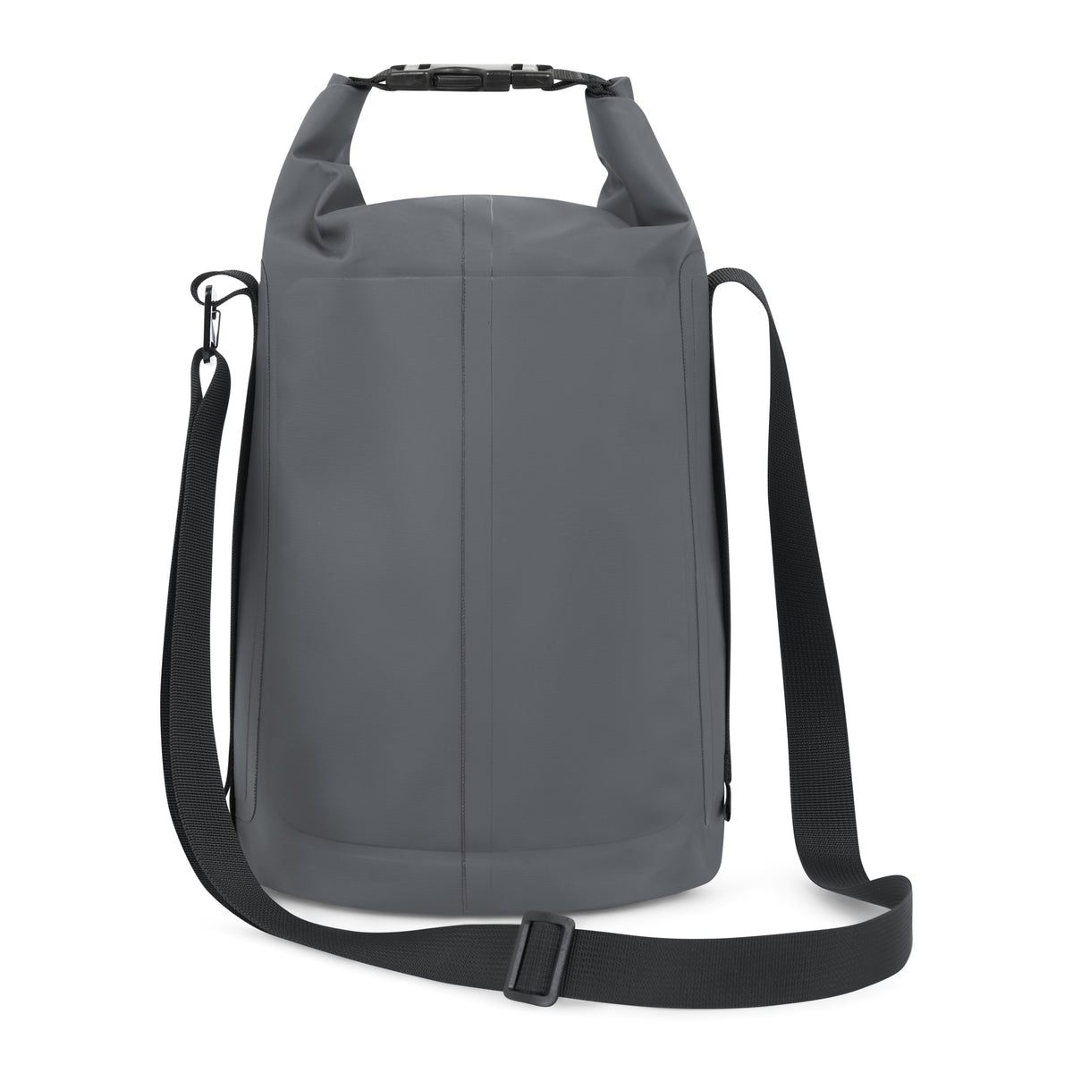 Wasserfeste Dry Bag 'Theo' in Grau mit verstellbarem schwarzen Schultergurt