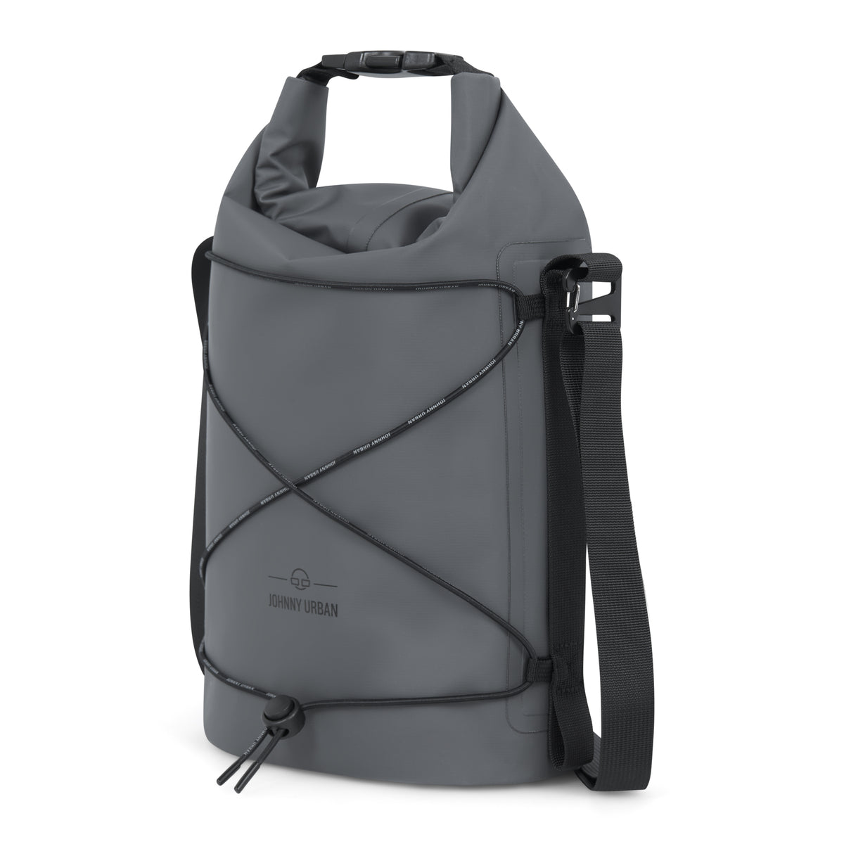 Johnny Urban Dry Bag 'Theo' wasserfester grauer Packsack mit verstellbarem Schulterriemen und Kordelzug