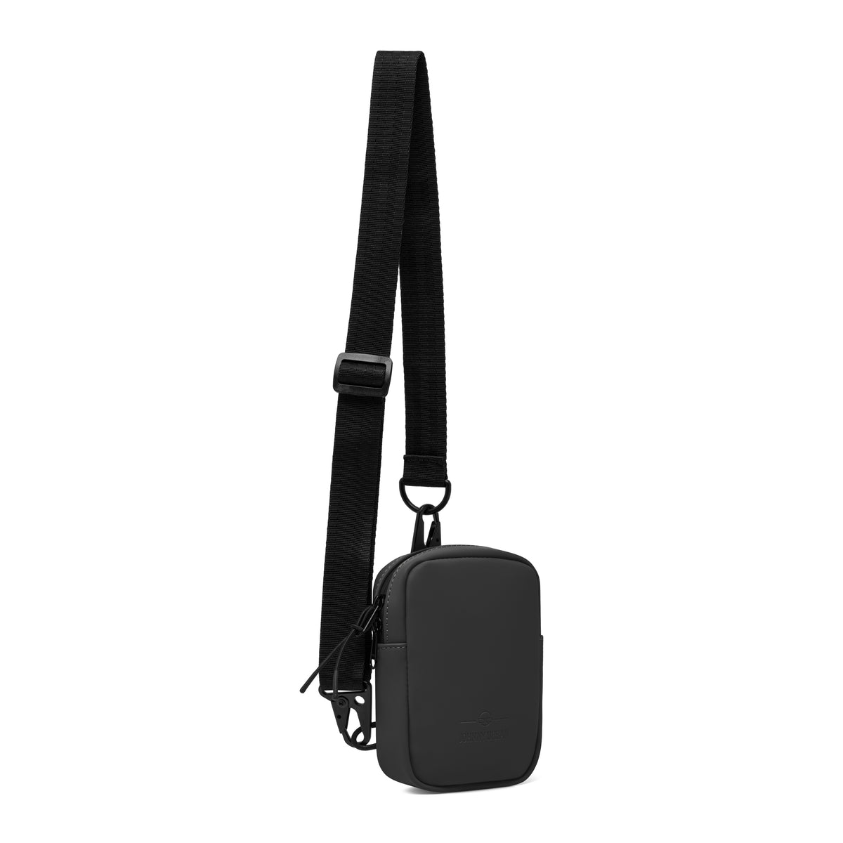 Johnny Urban Front Pack 'Toby' schwarze kleine Umhängetasche mit verstellbarem Gurt