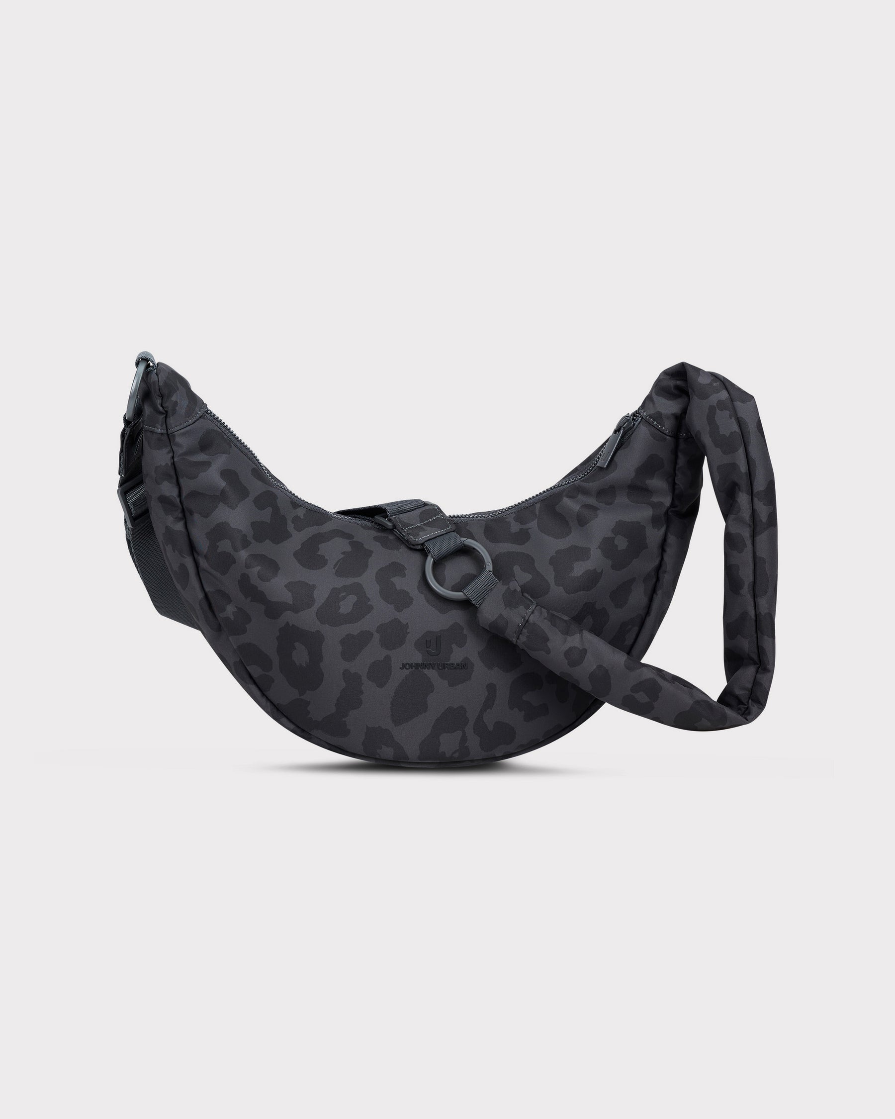 Half Moon Bag "Lou Medium" grau leo