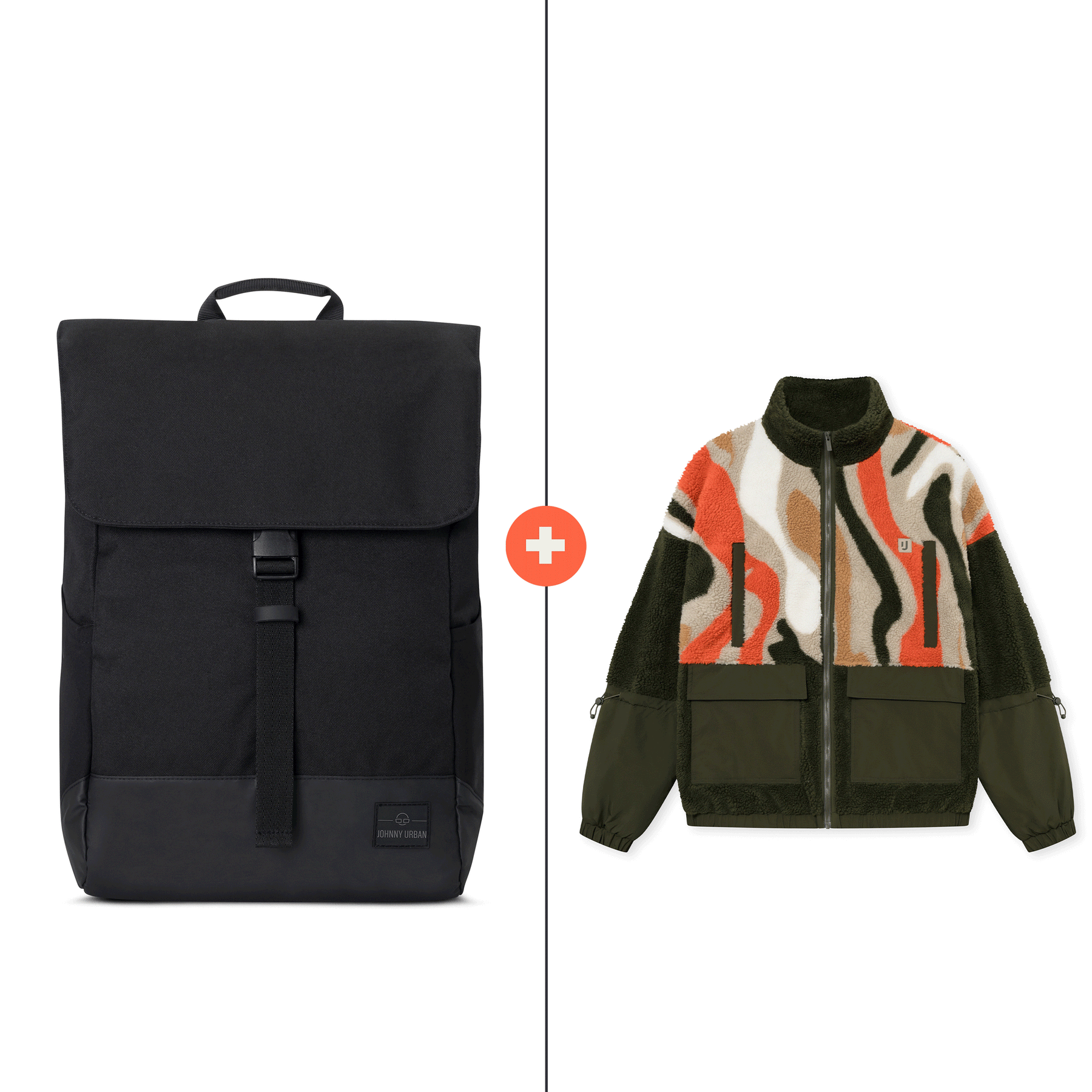 Rucksack + Fleecejacke Set