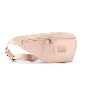 Große rosa Bauchtasche 'Erik Large' von Johnny Urban mit Reißverschluss und Logo-Patch