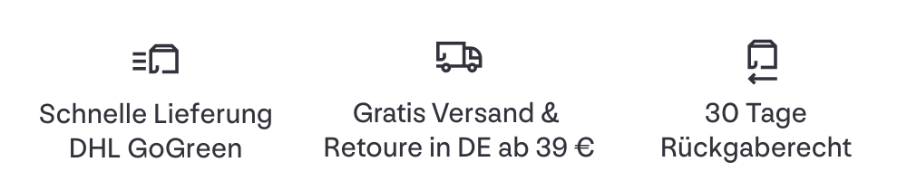 Schnelle Lieferung, gratis Versand & 30 Tage Rückgaberecht