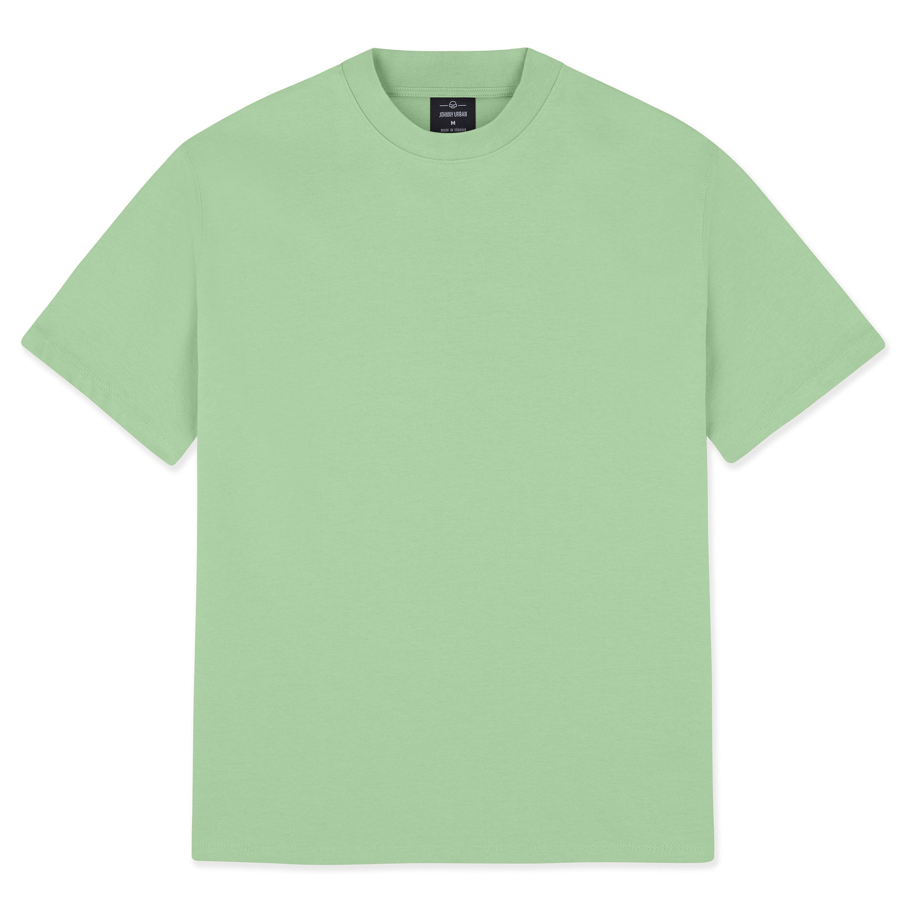 Johnny Urban T-Shirt ’Sammy’ in Salbeigrün, oversized geschnitten, unisex