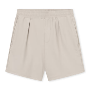 Sandfarbene kurze Hose aus der Mason Set Kollektion mit elastischem Bund und Seitentaschen