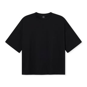 Schwarzes Oversize T-Shirt 'Vic' von Johnny Urban mit kurzem Rundhalsausschnitt