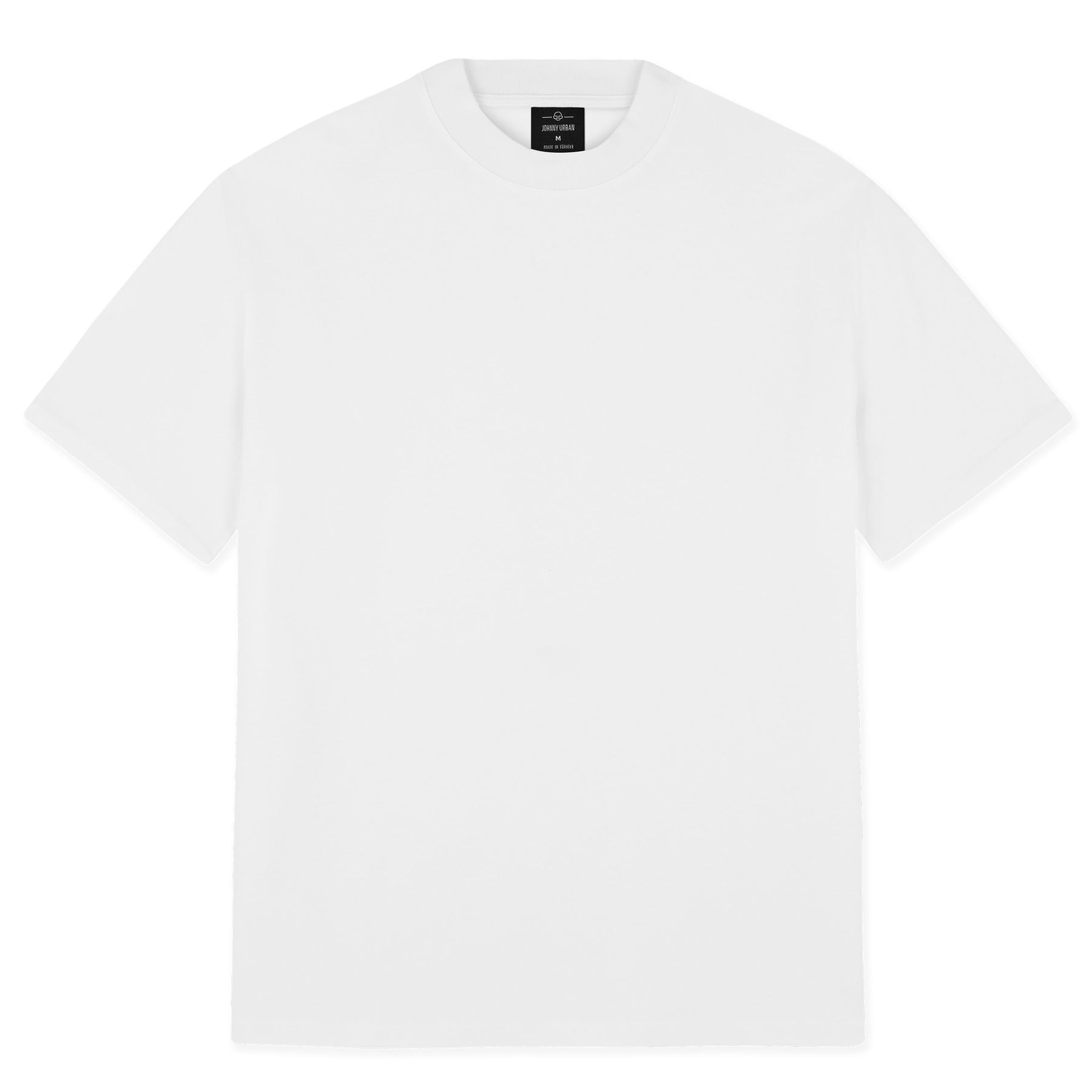 Johnny Urban Oversize-T-Shirt 'Sammy Chrome Butterfly' in Weiß, schlichtes Design ohne Aufdruck