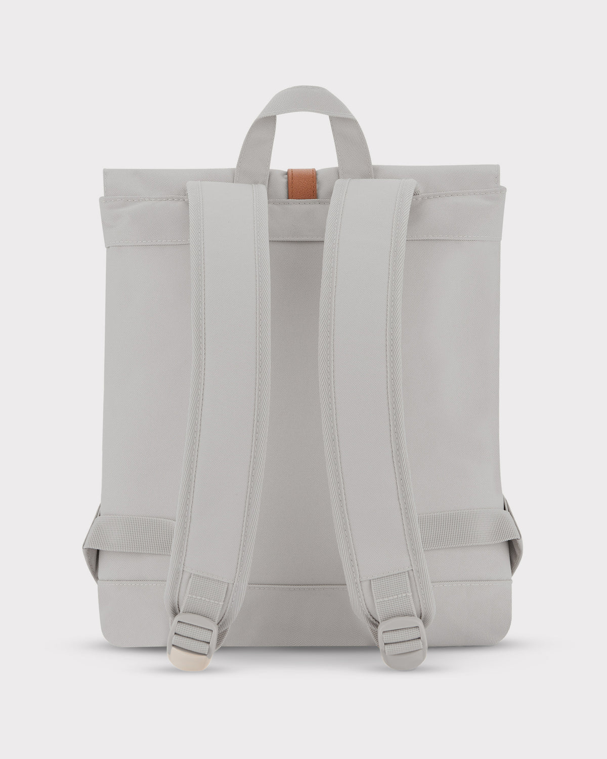 Rucksack Damen Mia in Beige, Rückseite mit gepolsterten, verstellbaren Trägern und Trageschlaufe