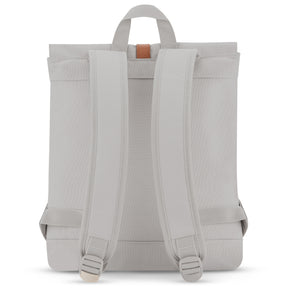 Rucksack Damen Mia in Beige, Rückseite mit gepolsterten, verstellbaren Trägern und Trageschlaufe