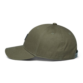 Olivgrüne Snapback-Cap 'Jason' mit schwarzem verstellbarem Verschluss und sechs Luftösen