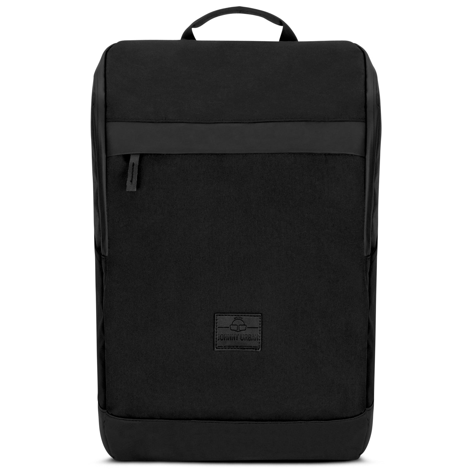 Schwarzer Business-Rucksack 'Jasper' von Johnny Urban mit Tragegriff und Frontfach