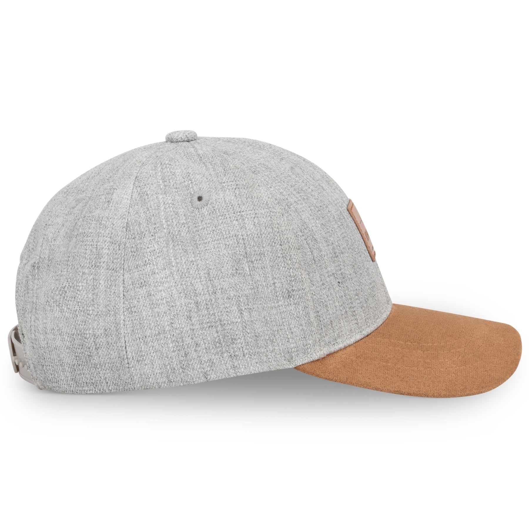 Johnny Urban Cap 'Dean' mit gebogenem Schirm in Grau und Braun aus Stoff