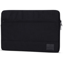 Schwarze Laptop-Hülle 'Jake' von Johnny Urban für 13-16 Zoll Laptops mit Reißverschluss und Logo-Patch