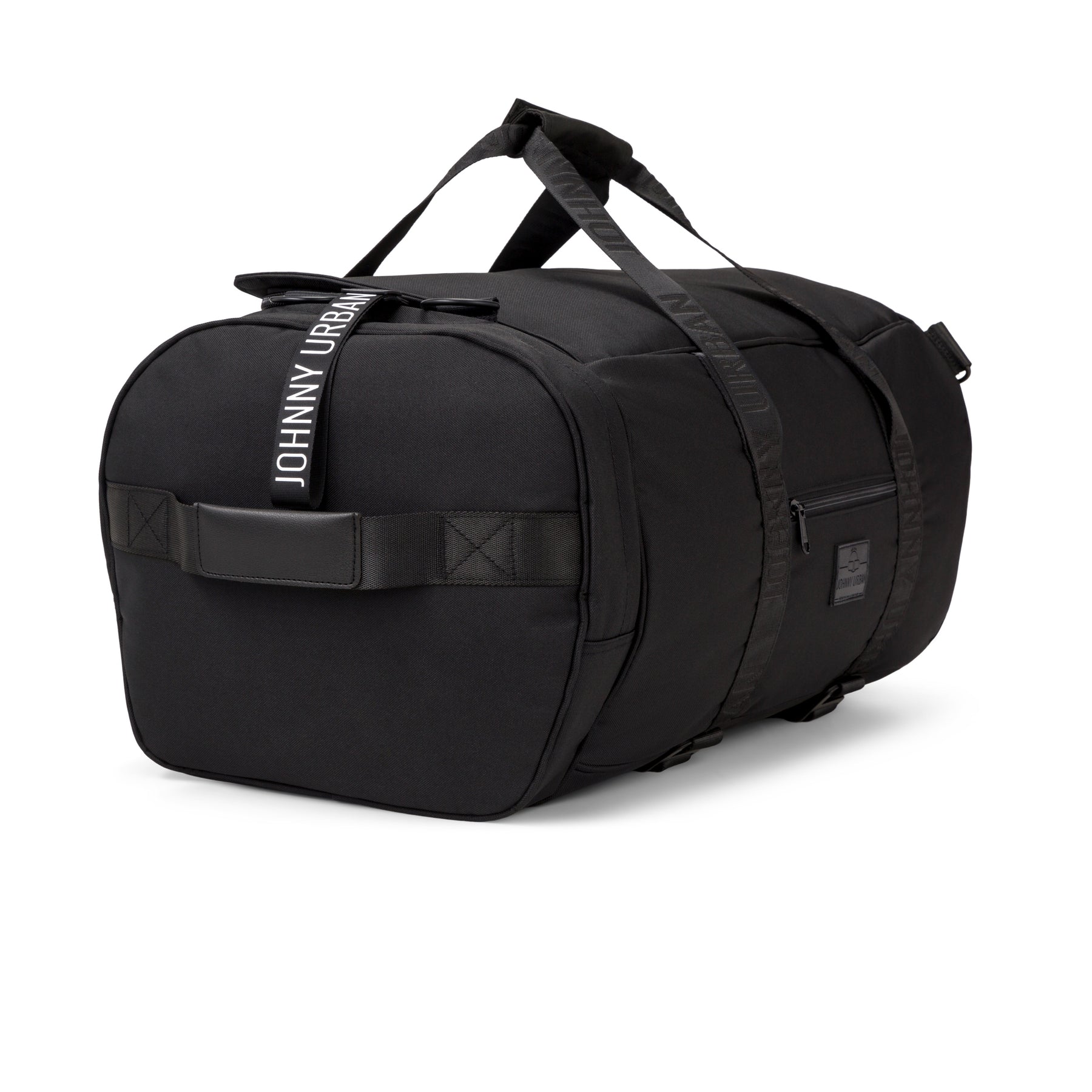 Schwarze Reisetasche 'Colin' von Johnny Urban mit Tragegriff und Schulterriemen