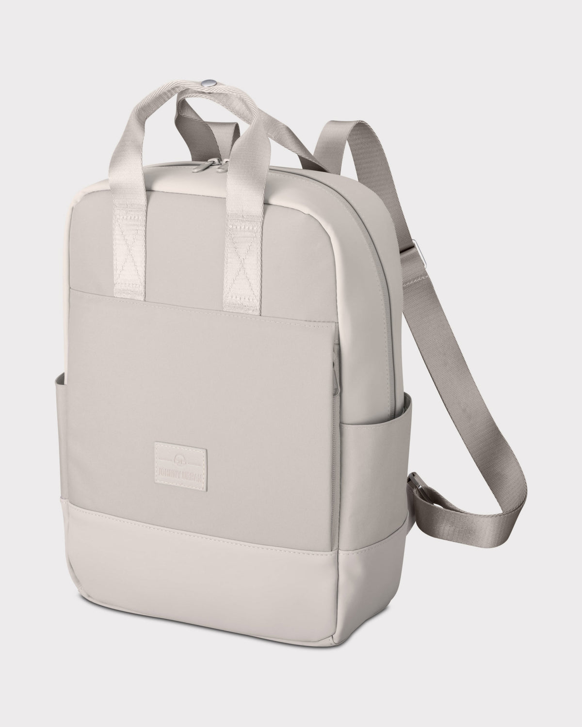 Beiger Rucksack 'Jona Medium' mit zwei Griffen und Seitentaschen