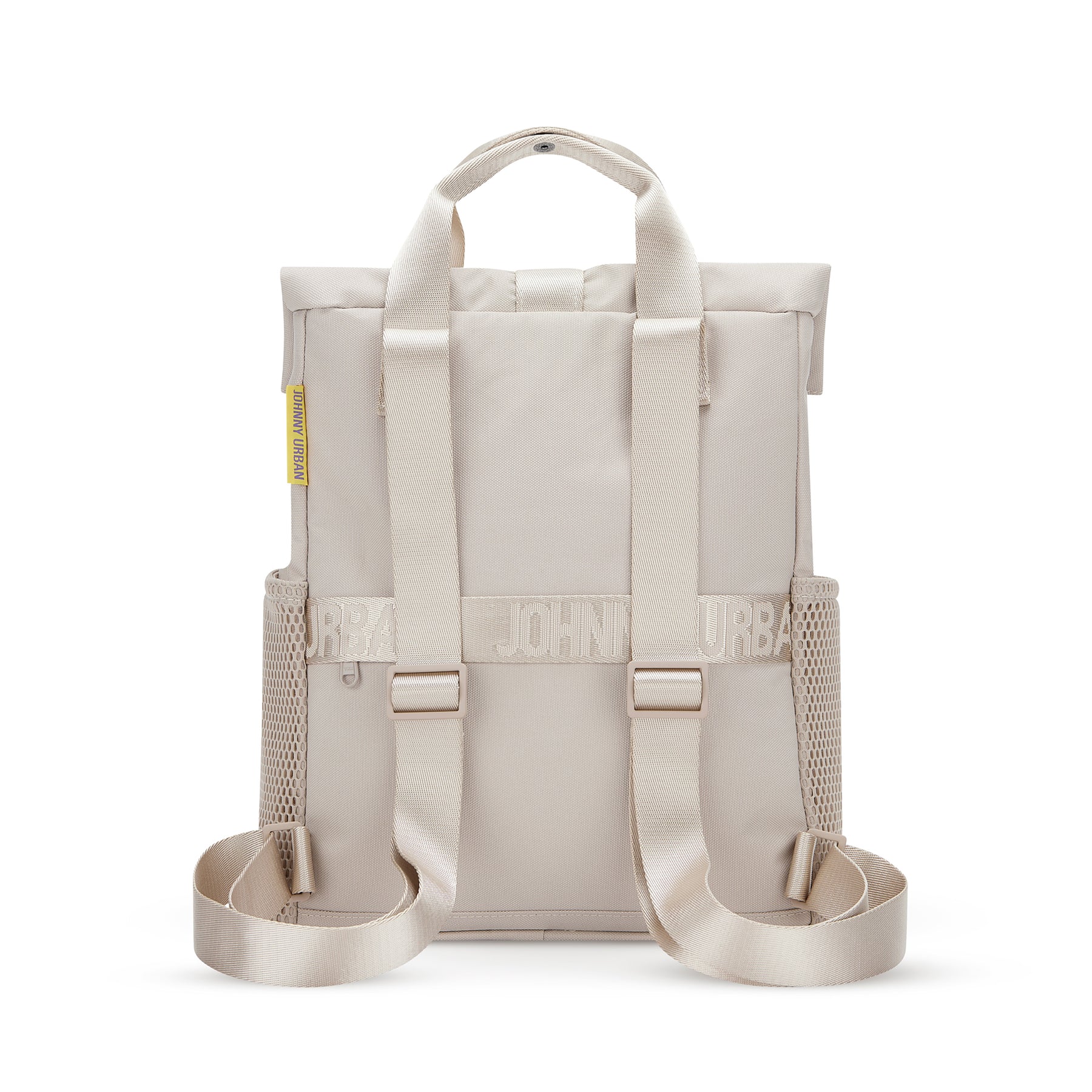 Beiger Rucksack 'Jules' von Johnny Urban mit verstellbaren Trägern und seitlichen Netztaschen