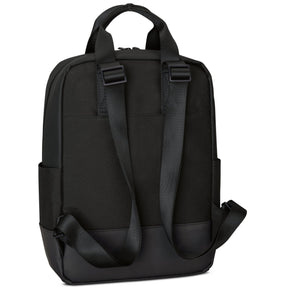 Schwarzer Tagesrucksack 'Jona Medium' von Johnny Urban mit verstellbaren Schultergurten und seitlichen Taschen